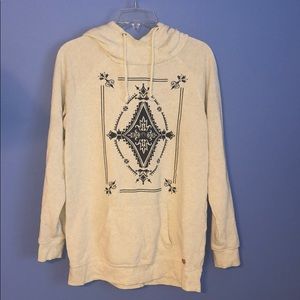 Kendall & Kylie Pacsun cream sweatshirt hoodie